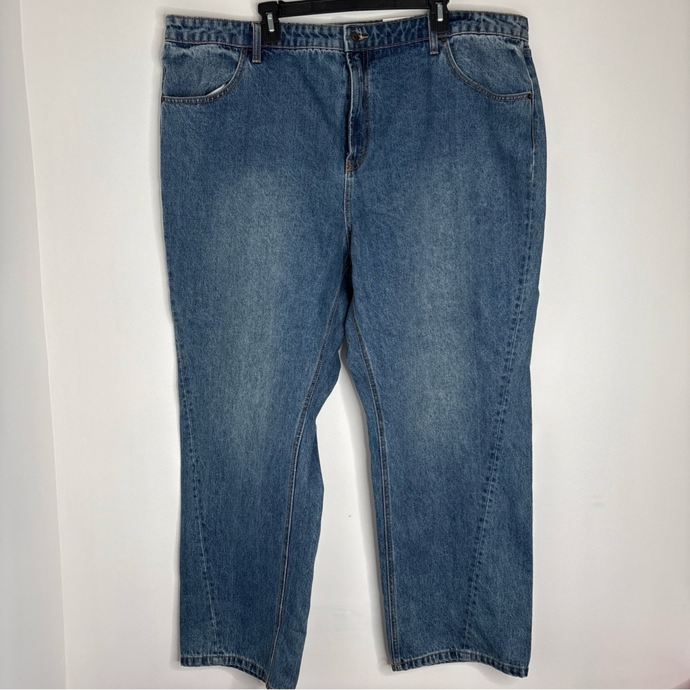 future collective Boyfriend jeans Women Size 20W/22W Kahlana Barfield Brown NWT
